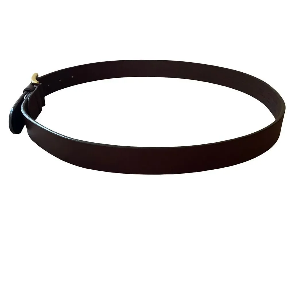 Vintage Crazy Horse Genuine Leather Belt Brown Size Extra Large